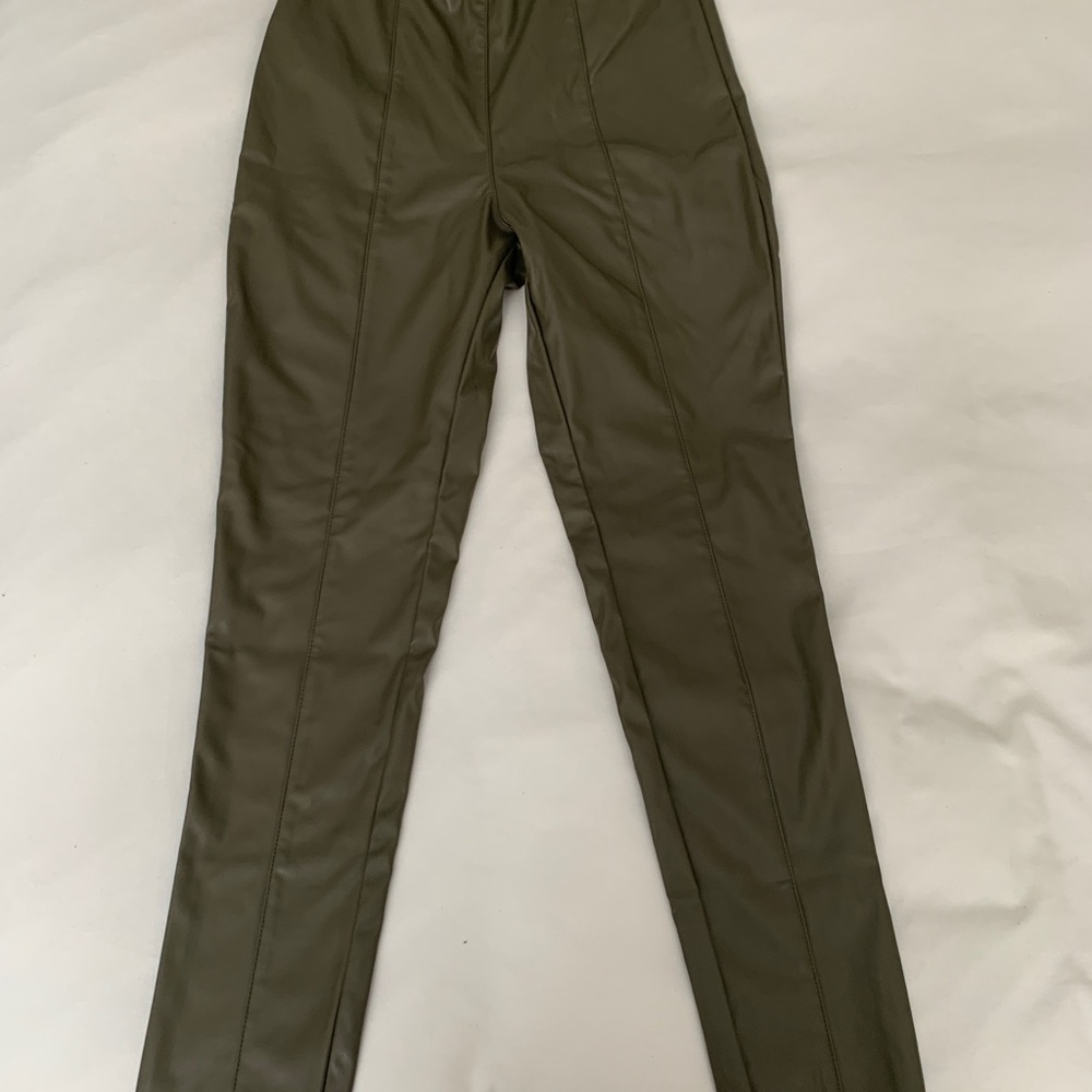 New faux leather pants